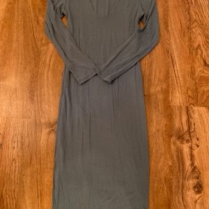 Dusty Blue Maxi Dress (Small)